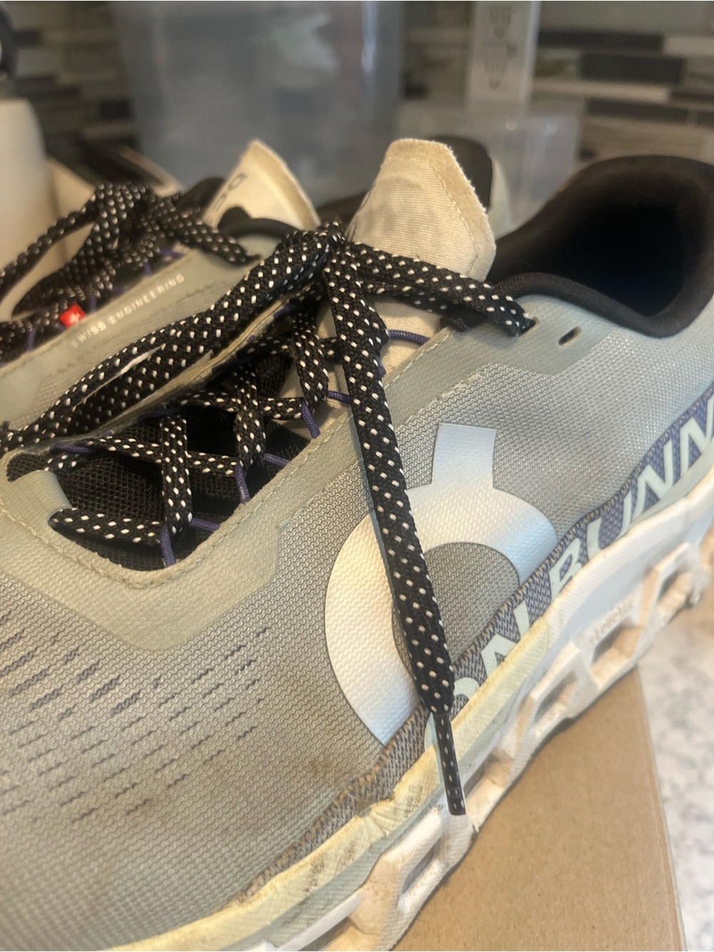 On Running Cloudmonster 2 Running Shoes Size Men’s 10 1/2 Mineral Aloe Color - Picture 17 of 17